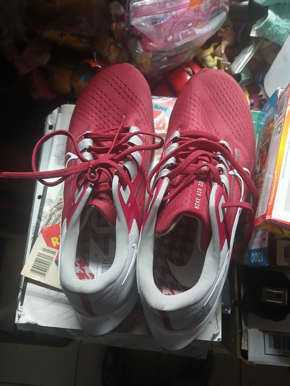the Nike Air Zoom Pegasus 38 'Alabama Crimson Tide' running shoes.size 12